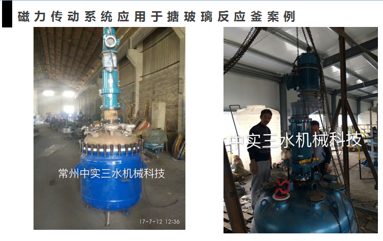 搪玻璃反應釜磁力攪拌機